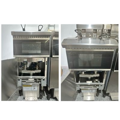 14.3kw Δύναμη Αγγειοειδής οθόνη έξυπνο πάνελ 380V/50hz~60hz με φίλτρο πετρελαίου Εμπορική ηλεκτρική ανοιχτή τηγανίστρια