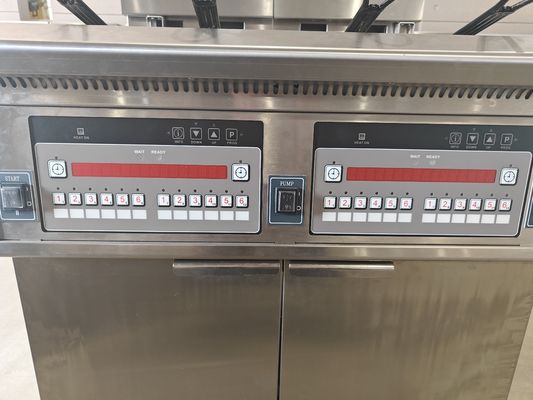 28.6kw Διπλή δεξαμενή Μεγάλης χωρητικότητας ψηφιακός υπολογιστής Πίνακας Ηλεκτρική & φυσικό αέριο Τσιπάκια Ανοικτή τηγανητή μηχανή