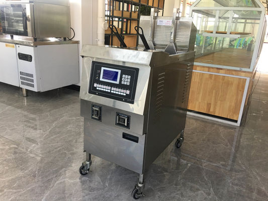 Εμπορικός αυτόματος ανελκυστήρας και κάτω ηλεκτρικός ανοιχτός τηγανητήρας τσιπς