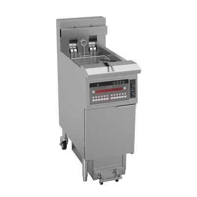 Μια κατσαρόλα δύο καλάθια 26L 14KW 380V με διήθηση πετρελαίου Ηλεκτρική ανοιχτή βαθειά τηγανίτης