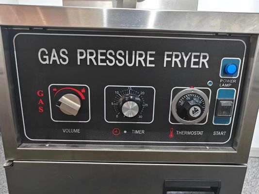 Μηχανικό πάνελ 304 SUS Θέρμανση με αέριο Φρυγανίτης πίεσης κοτόπουλου χωρίς φιλτράρισμα πετρελαίου