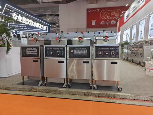 Υπολογίστε το Panel Gas Heating 4HD Broast Frying Machine Κοτόπουλο πίεση τηγανητή