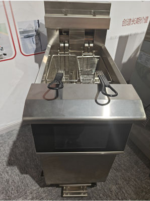 Ένα δοχείο δύο καλάθια έξυπνη οθόνη αφής 14KW 380V Ηλεκτρική ανοικτή βαθειά τηγάνι