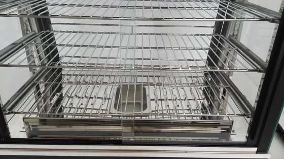 Ηλεκτρική γυάλινη πόρτα τροφίμων θερμαντήρα κρατητήριο ντουλάπι