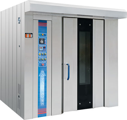 Ηλεκτρικό πετρέλαιο ντίζελ 380V/220V 32 δίσκοι αρτοποιία περιστρεφόμενος φούρνος με δίσκους και τροχόσπιτο
