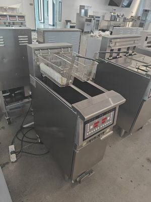 Δύο κατσαρόλες Δύο καλάθια 7.5L*2 Μικρή χωρητικότητα 14kw εξοικονόμηση πετρελαίου Ηλεκτρική ανοιχτή τηγανίτης με διήθηση πετρελαίου