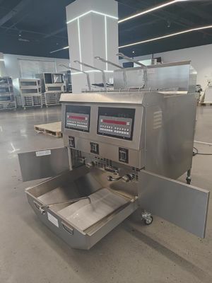 OFG-322 Ψηφιακός Πίνακας Υπολογιστή Δύο Δοχεία Τέσσερα Καλάθια Αυτόματη Φριτέζα Μηχανή ΑΕΡΙΟΥ Ανοιχτή Φριτέζα