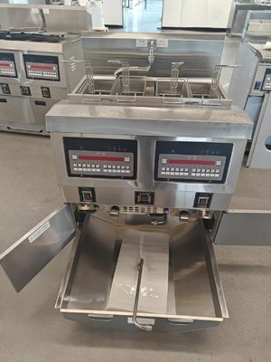 OFG-322 Ψηφιακός Πίνακας Υπολογιστή Δύο Δοχεία Τέσσερα Καλάθια Αυτόματη Φριτέζα Μηχανή ΑΕΡΙΟΥ Ανοιχτή Φριτέζα