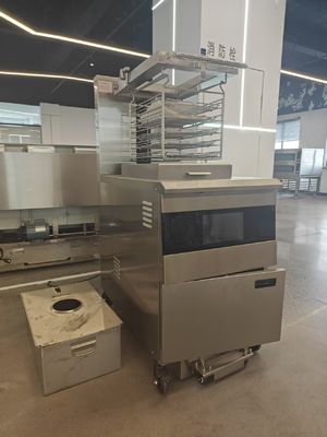 Ηλεκτρικός εμπορικός φρυγανιστής με πίεση κοτόπουλου