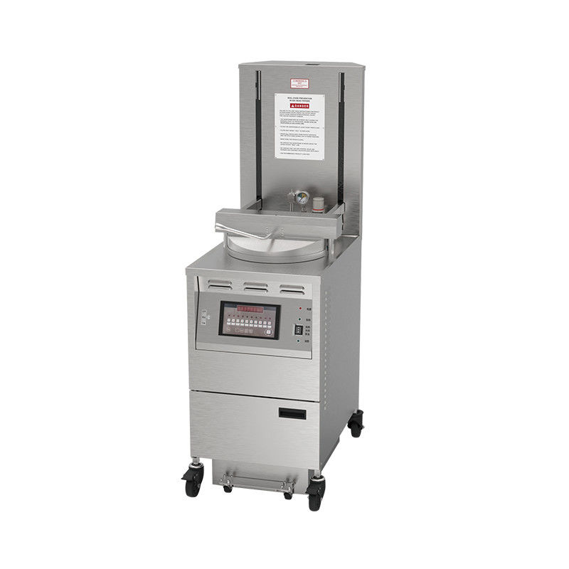 6HD Ηλεκτρικό 12KW 380V 28L 6 Φρυζάκι Μεγάλη παραγωγικότητα Στρογγυλή Αυτοκίνητο ανελκυστήρα Φρυζάκι πίεσης κοτόπουλου