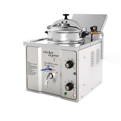 Μηχανολογικός πίνακας 16L 3KW 220V/110V Chicken Express Τραπέζι Top πίεση τηγανητή